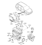 Diagram for Kia Spectra Knock Sensor - 3925023500