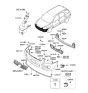 Diagram for 2009 Kia Sportage Fog Light - 922011F001