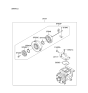 Diagram for Kia Sportage A/C Clutch - 976402D520