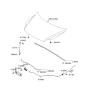 Diagram for 2008 Kia Sportage Hood Latch - 811301F000