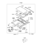 Diagram for 2006 Kia Sportage Sunroof - 816001F022EZ