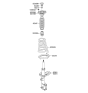 Diagram for 2007 Kia Sportage Shock Absorber - 553511F800