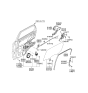 Diagram for 2007 Kia Sportage Window Run - 835401F000