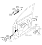 Diagram for 2007 Kia Sportage Door Handle - 826511F010