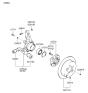 Diagram for Kia Spindle - 527502E500