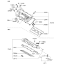 Diagram for 2000 Kia Optima Valve Cover Gasket - 2244137110