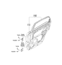 Diagram for 2006 Kia Sportage Door Hinge - 7933017000