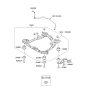 Diagram for 2009 Kia Sportage Front Cross-Member - 624051F050