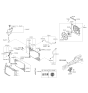 Diagram for 2014 Kia Sorento Coolant Reservoir Hose - 254432P500