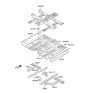 Diagram for 2013 Kia Sorento Floor Pan - 651114Z000