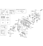 Diagram for Kia Sorento Steering Column Cover - 848501U205VA