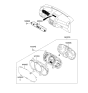 Diagram for 2014 Kia Sorento Instrument Cluster - 940041U010