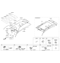 Diagram for 2010 Kia Sorento Sun Visor - 852101U150H9