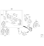 Diagram for Kia Brake Pad Set - 581014ZA00