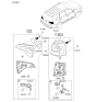 Diagram for 2013 Kia Sorento Light Socket - 924801U500