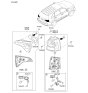 Diagram for 2013 Kia Sorento Back Up Light - 924011U600