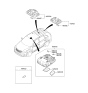 Diagram for Kia Sorento Interior Light Bulb - 926201U000AMC