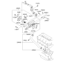 Diagram for 2011 Kia Optima Thermostat Housing - 256202G500