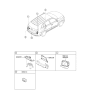 Diagram for 2014 Kia Sorento Antenna - 954202P510