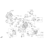 Diagram for Kia Sorento Transfer Case Mount - 452183B070