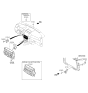 Diagram for Kia Sorento Ambient Temperature Sensor - 972703K100