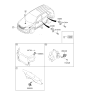 Diagram for 2014 Kia Sorento Horn - 966302P100