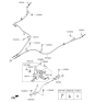 Diagram for 2013 Kia Sorento Parking Brake Cable - 597501U600