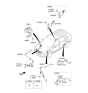 Diagram for 2013 Kia Sorento ABS Sensor - 956802W000