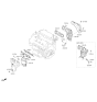 Diagram for 2013 Kia Sorento Exhaust Manifold - 285103CFS0