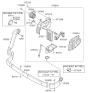 Diagram for 2009 Kia Sorento Evaporator - 979271U010