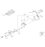 Diagram for Kia Sorento Muffler - 287101U400