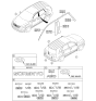 Diagram for 2012 Kia Sorento Door Moldings - 863632P000