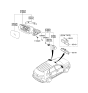 Diagram for Kia Sorento Car Mirror - 876111U500