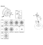 Diagram for Kia Borrego Wheel Cover - 529603F600