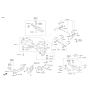 Diagram for 2014 Kia Sorento Crossmember Bushing - 554562W100