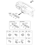 Diagram for 2013 Kia Sorento Seat Heater Switch - 937412P005VA