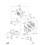 Diagram for 2014 Kia Sorento Air Filter Box - 28111B8100