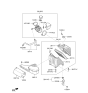 Diagram for 2014 Kia Sorento Air Filter - 281132W100