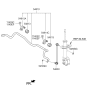 Diagram for 2013 Kia Sorento Sway Bar Link - 548302W000