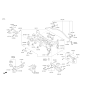 Diagram for 2016 Kia Sedona Sway Bar Bracket - 555152M500