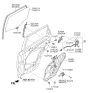 Diagram for 2009 Kia Sorento Door Latch Assembly - 814102P000