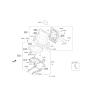 Diagram for 2013 Kia Sorento Seat Cover - 891601U620CA4