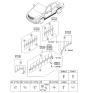 Diagram for Kia Door Moldings - 877212P000