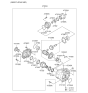 Diagram for Kia Sportage Transfer Case - 473003B600