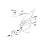 Diagram for 2013 Kia Sorento Door Handle - 826512P810