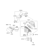 Diagram for Kia Sorento Air Filter Box - 281122W100