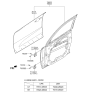 Diagram for 2012 Kia Borrego Door Hinge - 793102B020