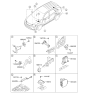 Diagram for 2013 Kia Sorento Air Bag Control Module - 959101U180