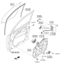 Diagram for 2014 Kia Sorento Window Motor - 824602P010