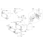 Diagram for Kia Optima A/C Condenser - 976063R000